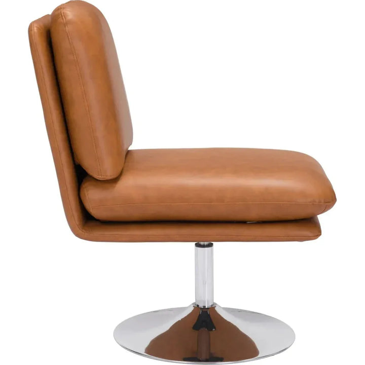 Rory Accent Chair Brown-Office Chairs-Zuo Modern-LOOMLAN