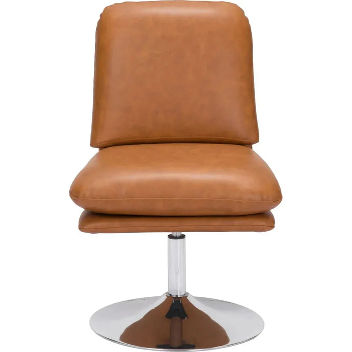Rory Accent Chair Brown-Office Chairs-Zuo Modern-LOOMLAN