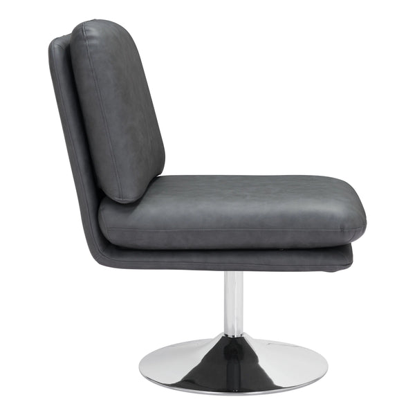Rory Accent Chair Gray Club Chairs LOOMLAN By Zuo Modern