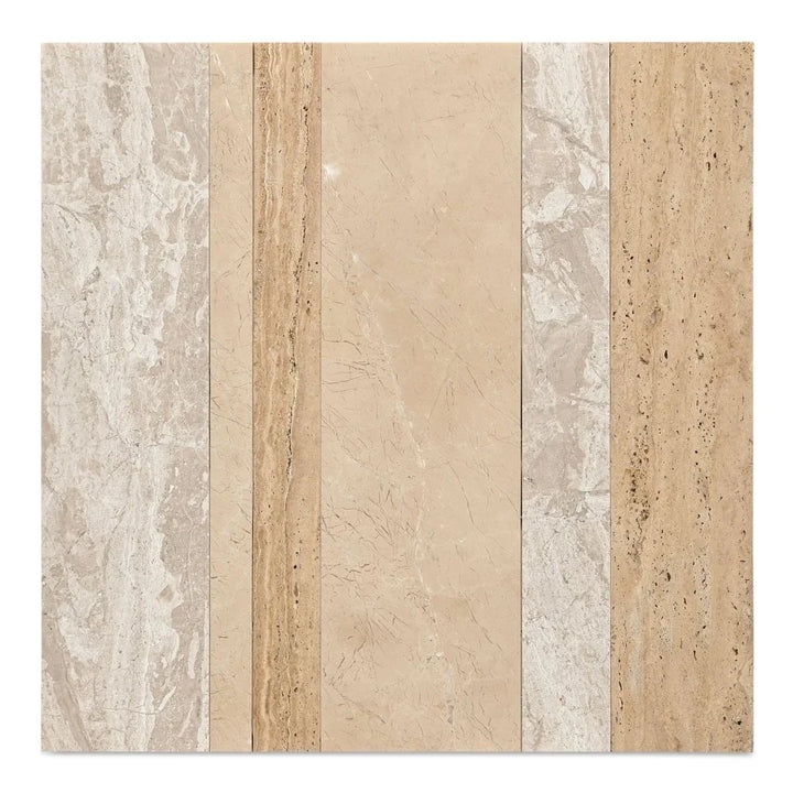 Rosa Marble Design Outdoor Accent Table - LOOMLAN