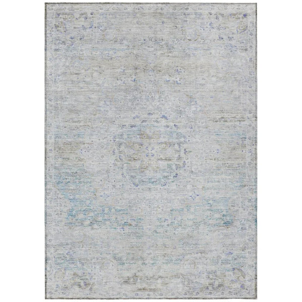 Rosantha Beige Washable Indoor - Outdoor Rug - LOOMLAN - LOOMLAN Rugs - Outdoor Rugs