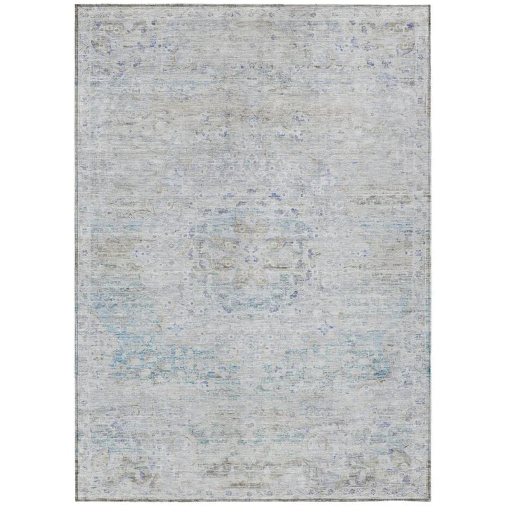 Rosantha Beige Washable Indoor - Outdoor Rug - LOOMLAN - LOOMLAN Rugs - Outdoor Rugs