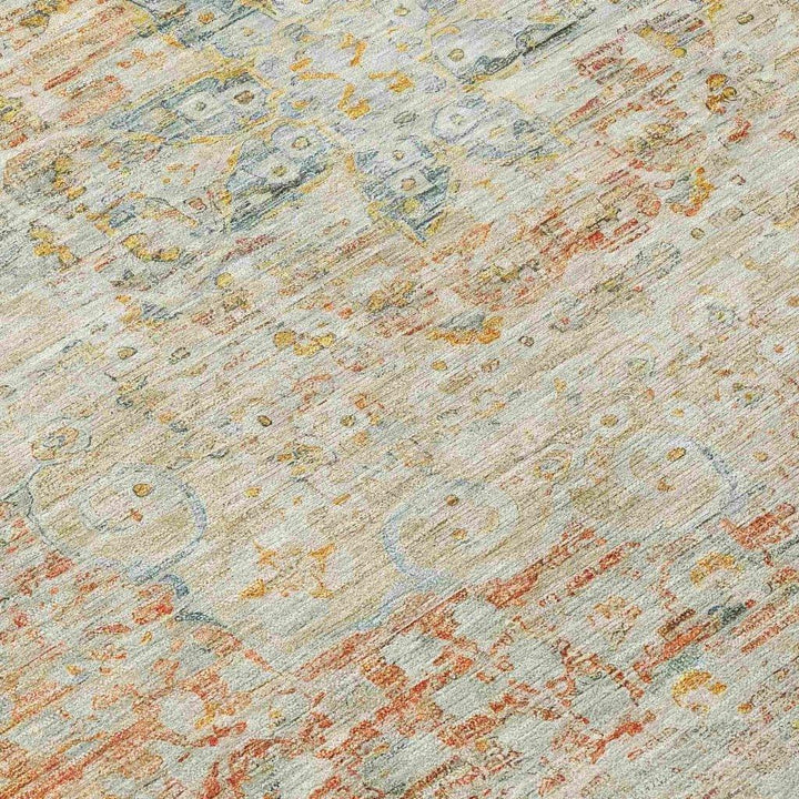 Rosantha Tan Washable Indoor - Outdoor Rug - LOOMLAN - LOOMLAN Rugs - Outdoor Rugs