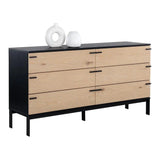 Rosso Dresser Wood Soft Closing Drawers-Dressers-SUNPAN-LOOMLAN