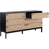 Rosso Dresser Wood Soft Closing Drawers-Dressers-SUNPAN-LOOMLAN