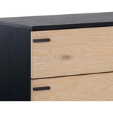 Rosso Dresser Wood Soft Closing Drawers-Dressers-SUNPAN-LOOMLAN