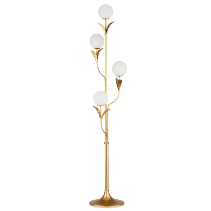 Rossville Gold Floor Lamp-Floor Lamps-Currey & Co-LOOMLAN