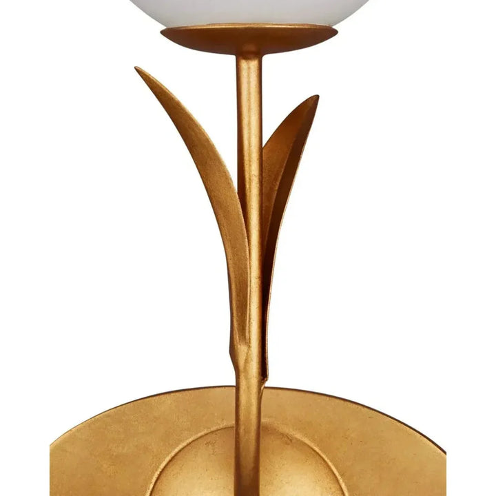 Rossville Triple - Light Iron & Glass Gold Wall Sconce - LOOMLAN - Currey & Co - Wall Sconces