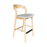 Rotondo Performance Fabric Counter Stool-Counter Stools-LH Imports-Tan-LOOMLAN