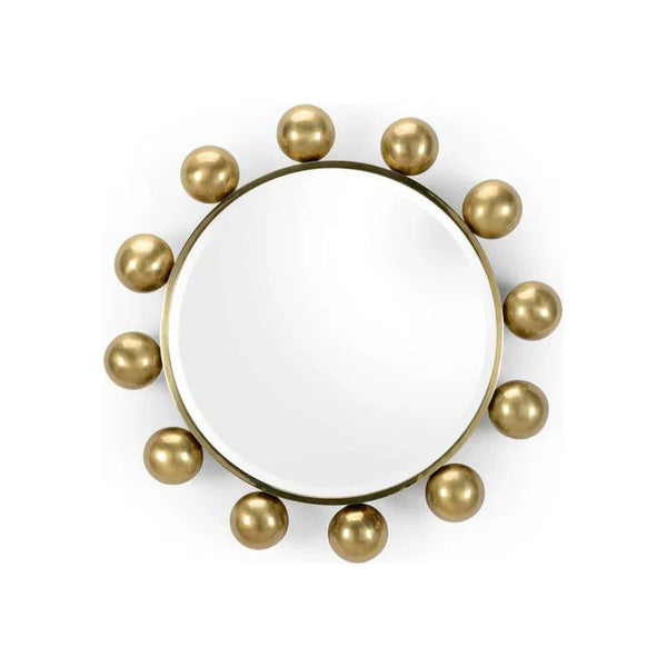 Round - A - Bout Iron Framed Wall Mirror - LOOMLAN - Wildwood - Wall Mirrors