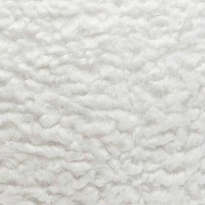 Round Accent Pillows White Faux - LOOMLAN - Diamond Sofa - Throw Pillows