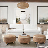 Round Accent Stool in Natural Jute Fiber-Poufs and Stools-Diamond Sofa-LOOMLAN