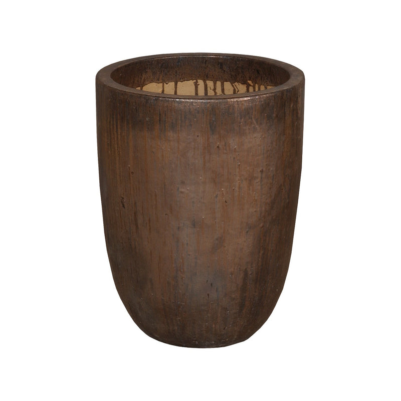 Round Ceramic Cylinder Planter