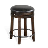 Round Counter Barrel Pub Table Stools 5 PC Set