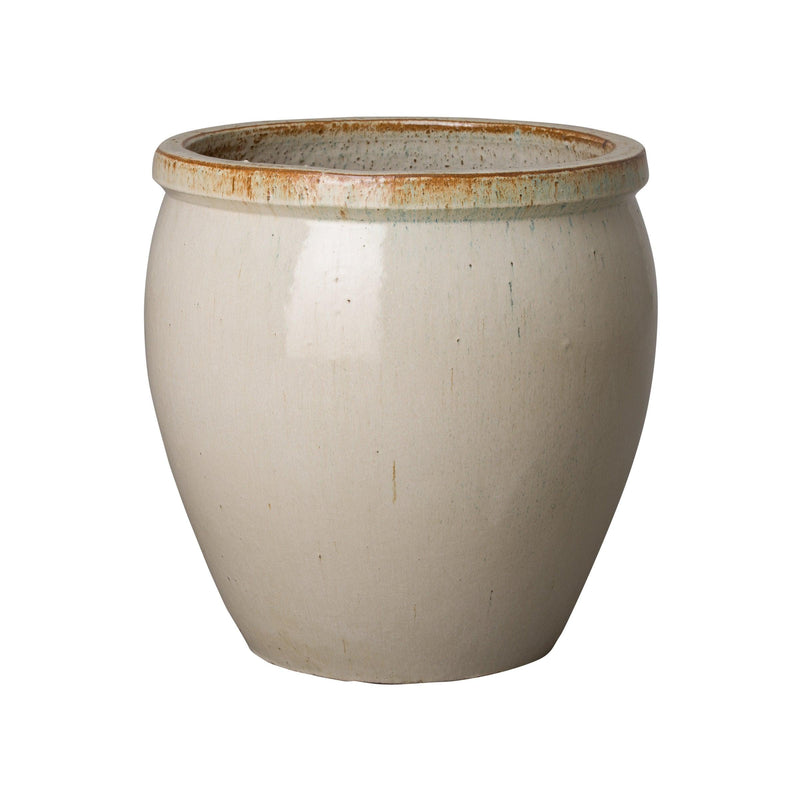 Round Crafted Ceramic Planter