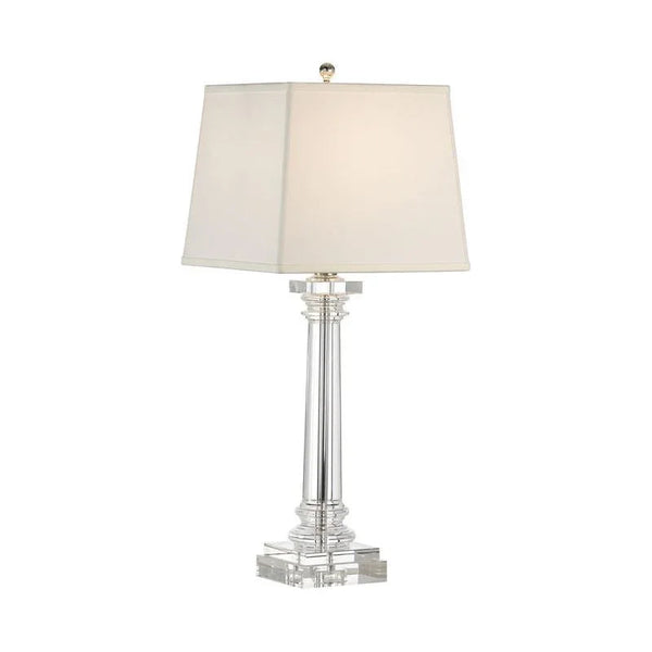 Round Crystal Column Crystal Made Table Lamp - LOOMLAN - Wildwood - Table Lamps