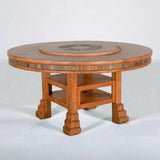 Sunny D-Round Height Dining Table Lazy Susan-Dining Tables-LOOMLAN