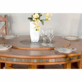 Sunny D-Round Height Dining Table Lazy Susan-Dining Tables-LOOMLAN