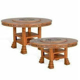 Sunny D-Round Height Dining Table Lazy Susan-Dining Tables-LOOMLAN