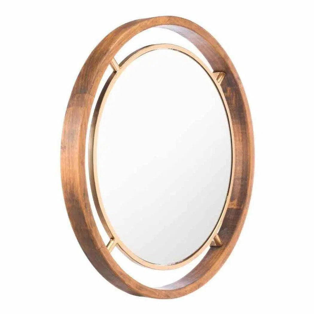 Round Mirror Gold