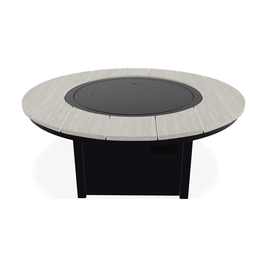 Round Polymer Top Chat Height Fire Table