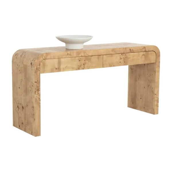 Rowena Wood Sofa Table-Console Tables-SUNPAN-LOOMLAN