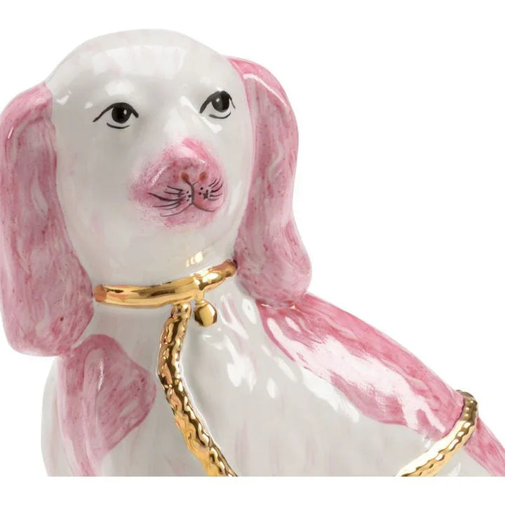 Roxie porcelain Made Twins Dogs Sculpture (Pr) - LOOMLAN - Chelsea House - Statues & Sculptures