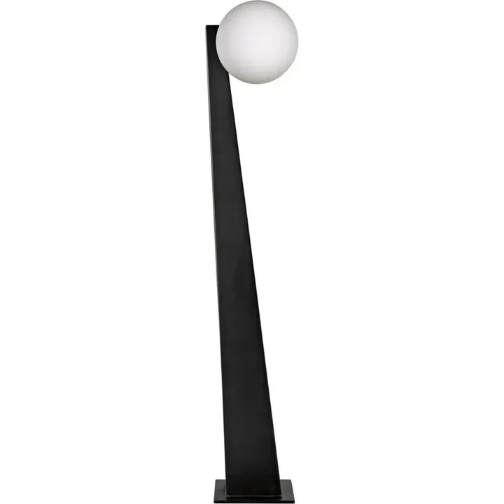 Roy Floor Lamp, Black Metal-Floor Lamps-Noir-LOOMLAN