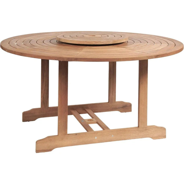 Royal 59-inch Round Outdoor Dining Table-Outdoor Dining Tables-HiTeak-LOOMLAN