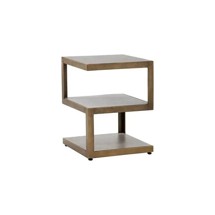 Rubix End Table With Sealed Concrete Finish - LOOMLAN - SUNPAN - Side Tables