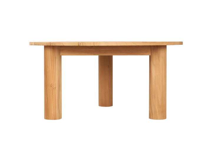 Rudolph Teak Patio Round Coffee Table-Outdoor Coffee Tables-HiTeak-LOOMLAN