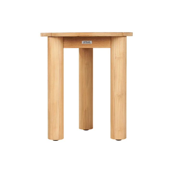 Rudolph Teak Patio Round Side Table - LOOMLAN - HiTeak - Outdoor Side Tables