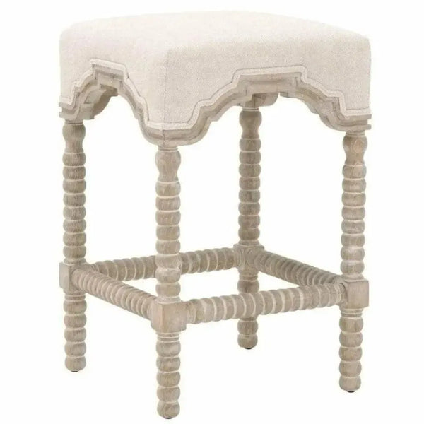 Rue Counter Stool Bisque French Linen Natural - LOOMLAN - Essentials For Living - Counter Stools