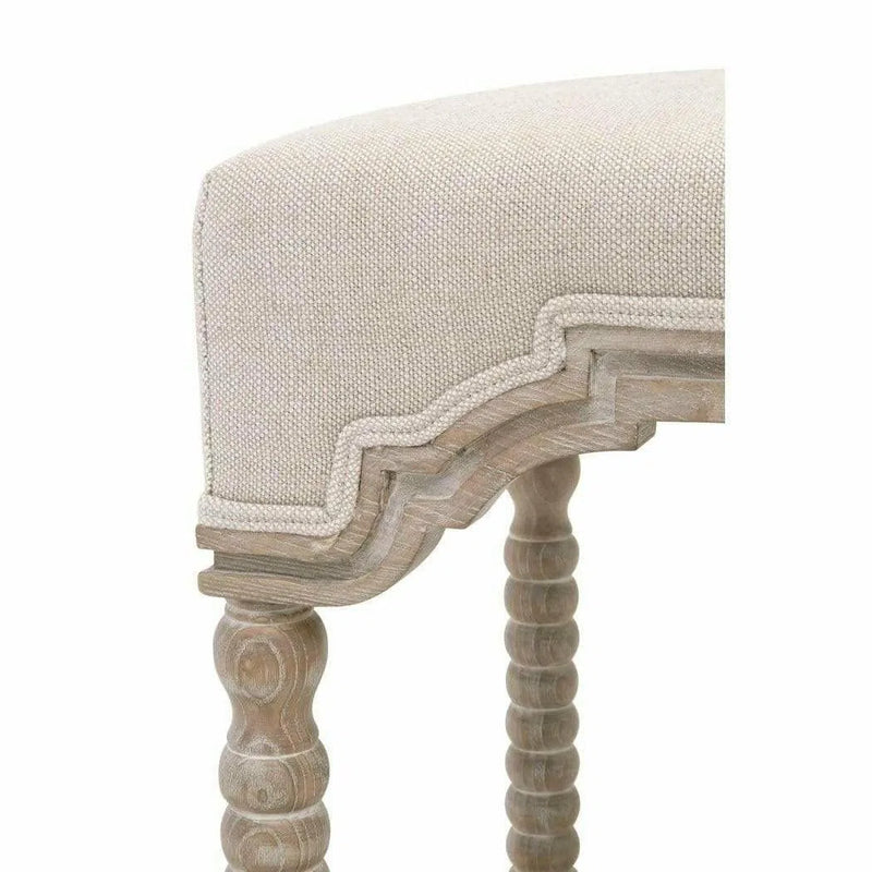 Rue Counter Stool Bisque French Linen Natural Gray Ash Counter Stools LOOMLAN By Essentials For Living