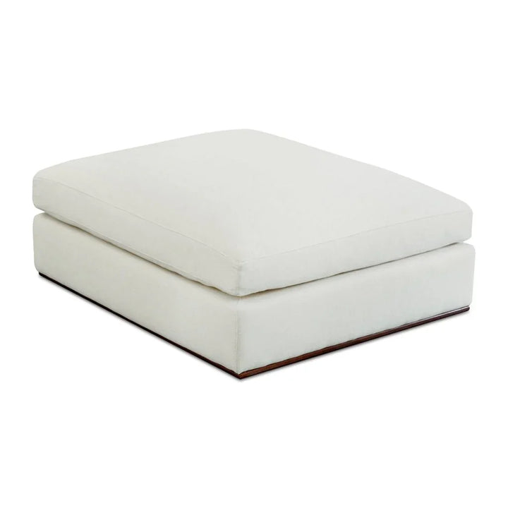 Rue Off White Feather - Filled Ottoman - LOOMLAN - Moe's Home - Ottomans