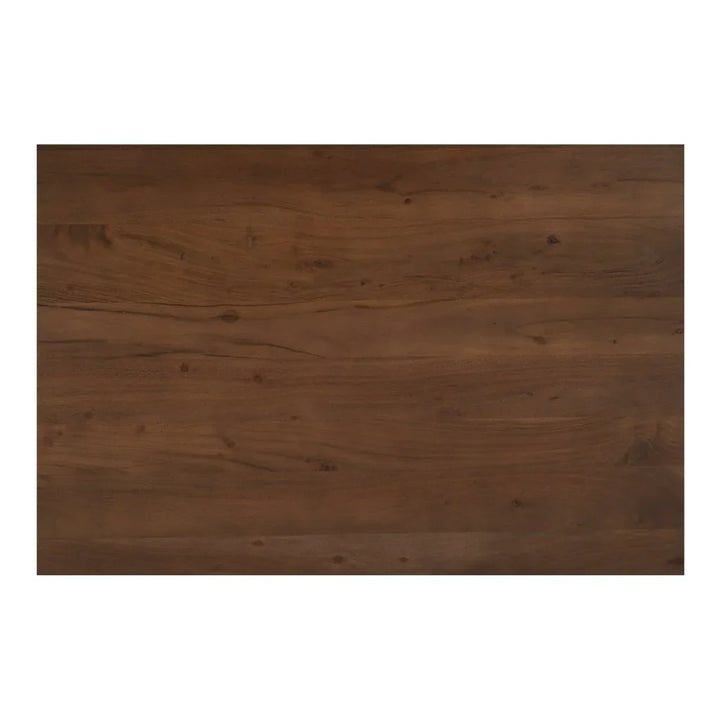 97 Inch Russet Brown Acacia Dining Table with Drawers | – LOOMLAN