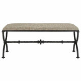 Rustic Bronze Agora Peppercorn Bench