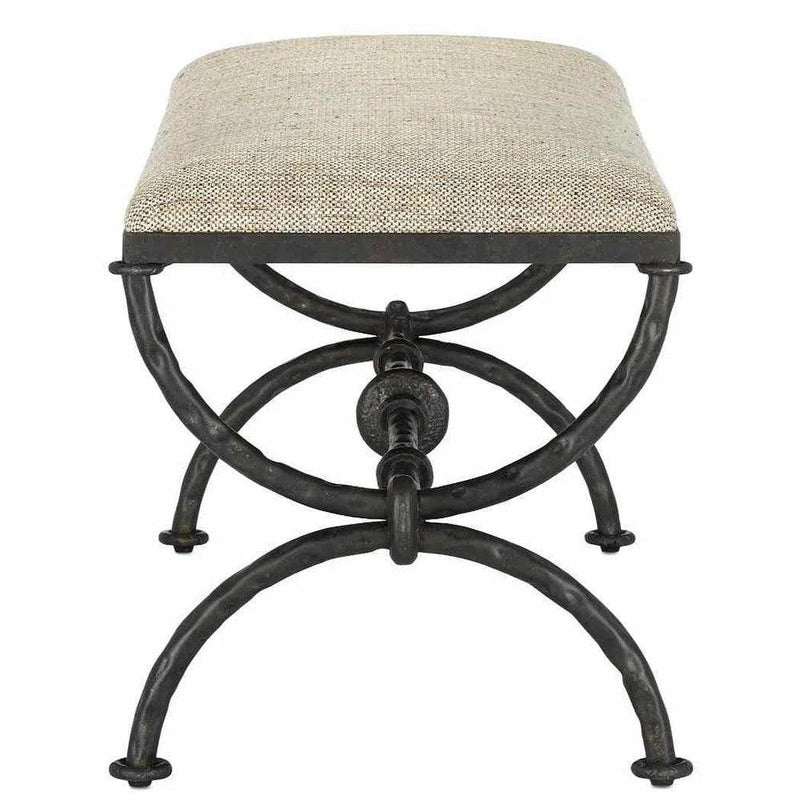 Rustic Bronze Agora Peppercorn Bench