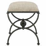 Rustic Bronze Agora Peppercorn Ottoman