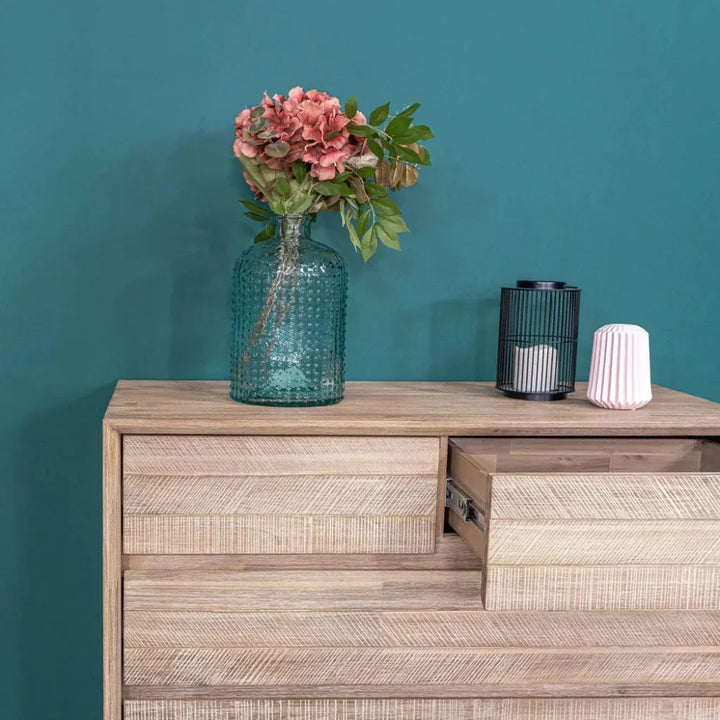 Rustic Brown Solid Wood Gia 5 Drawer Chest - LOOMLAN - LH Imports - Chests