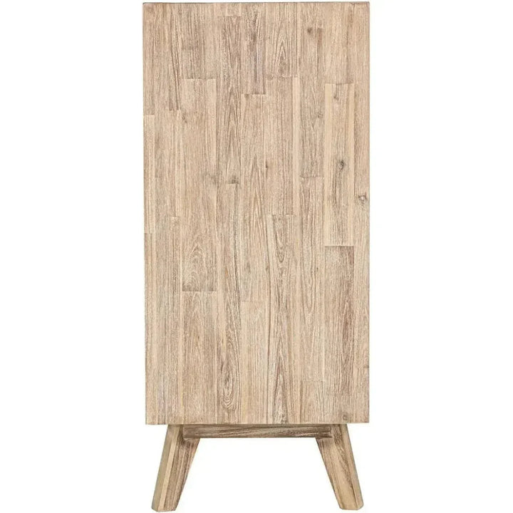 Rustic Brown Solid Wood Gia 5 Drawer Chest - LOOMLAN - LH Imports - Chests