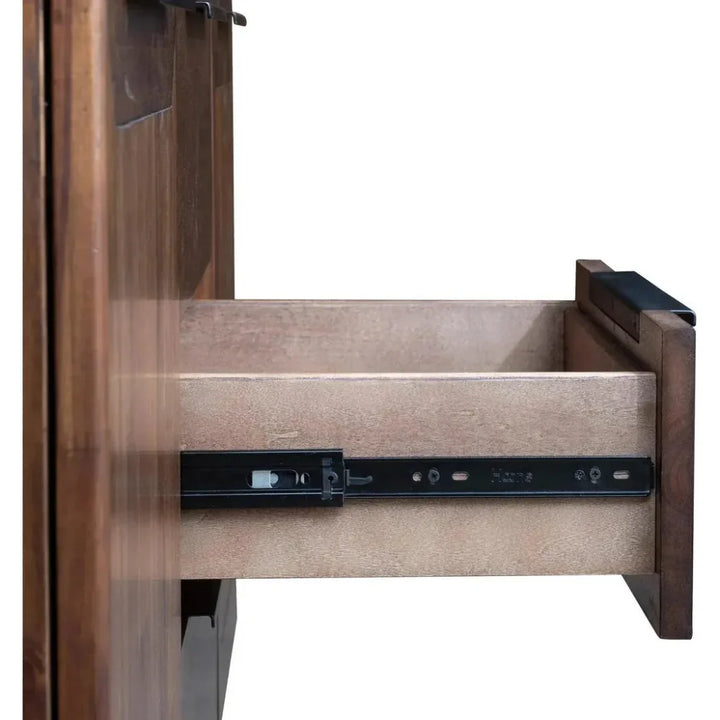 Rustic Brown Solid Wood Remix 4 Drawer Chest - LOOMLAN - LH Imports - Chests