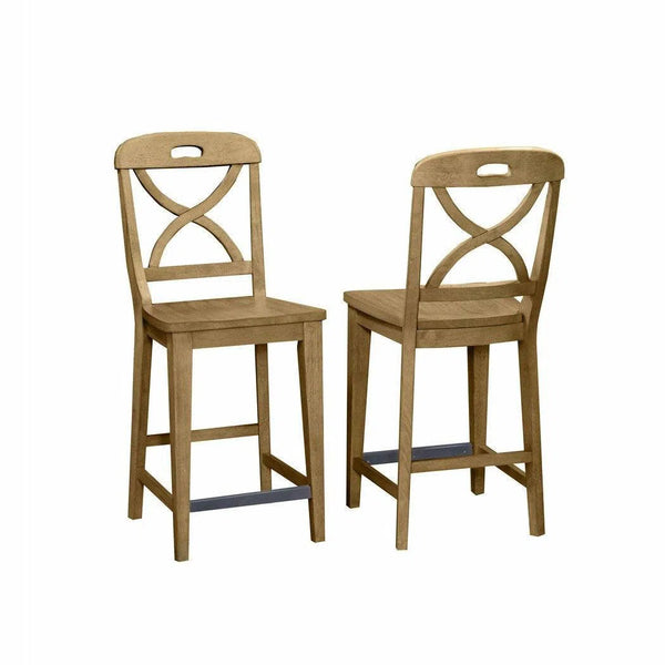 Rustic Counter Height Stool - Sand Finish 2 pack Counter Stools LOOMLAN By Panama Jack