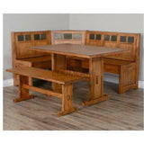 Rustic Oak Wood Dining Bench (Bench Only)