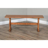 Rustic Oak Wood Dining Bench (Bench Only)