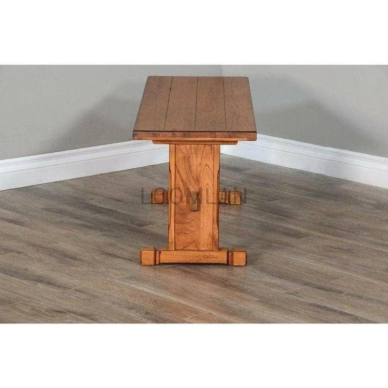 Rustic Oak Wood Dining Bench (Bench Only)