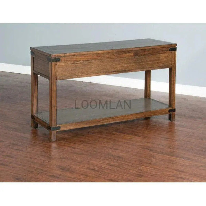 Rustic Sofa Table2 Drawers