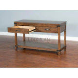 Rustic Sofa Table2 Drawers