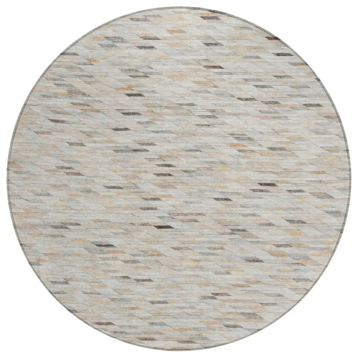 Ruzenth Ivory Washable Indoor - Outdoor Rug - LOOMLAN - LOOMLAN Rugs - Outdoor Rugs