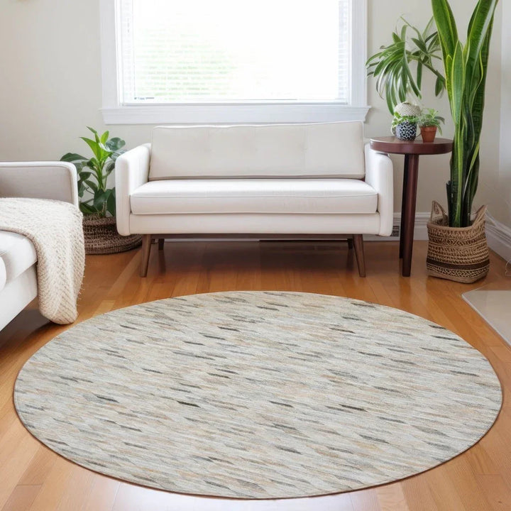 Ruzenth Ivory Washable Indoor - Outdoor Rug - LOOMLAN - LOOMLAN Rugs - Outdoor Rugs